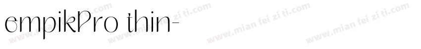 empikPro thin字体转换